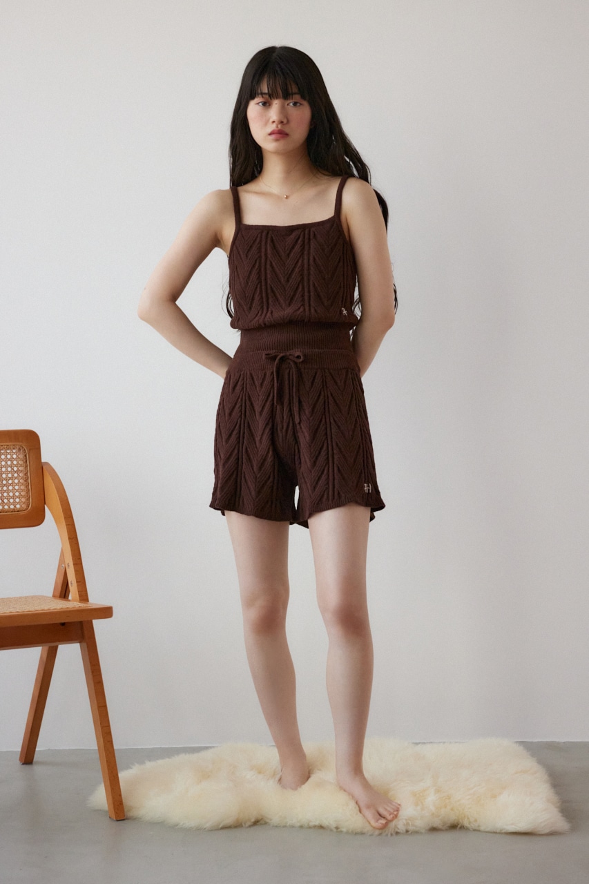 AZUL BY MOUSSY | A/Hホイップナイトケーブルステッチブラトップ