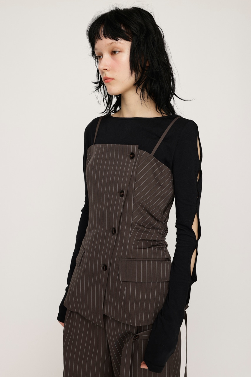 トップス SLY ASYMMETRY MANISH BUSTIER SLY | ASYMMETRY MANISH