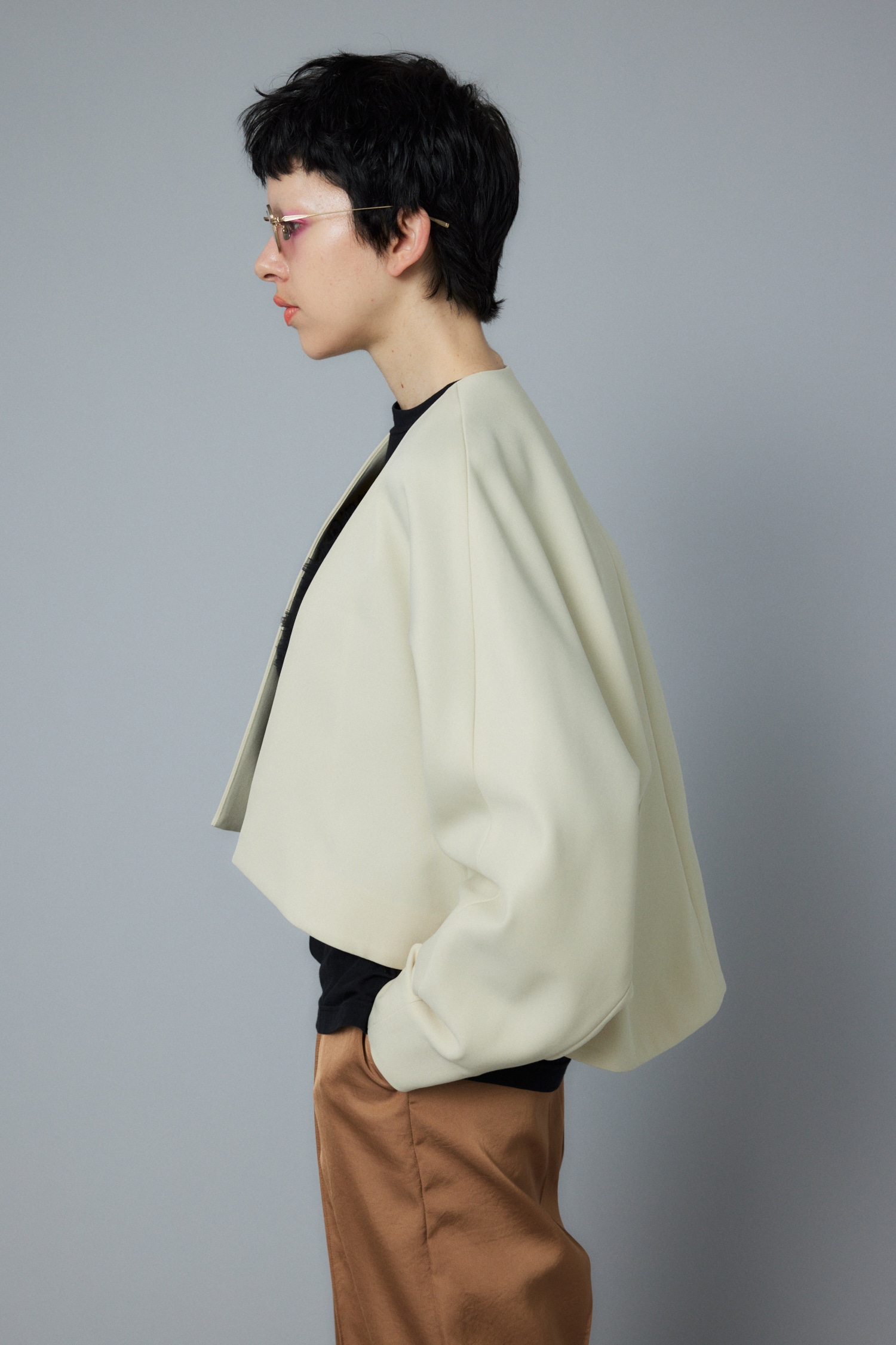 HeRIN.CYE | No collar jacket (ジャケット ) |SHEL'TTER WEBSTORE