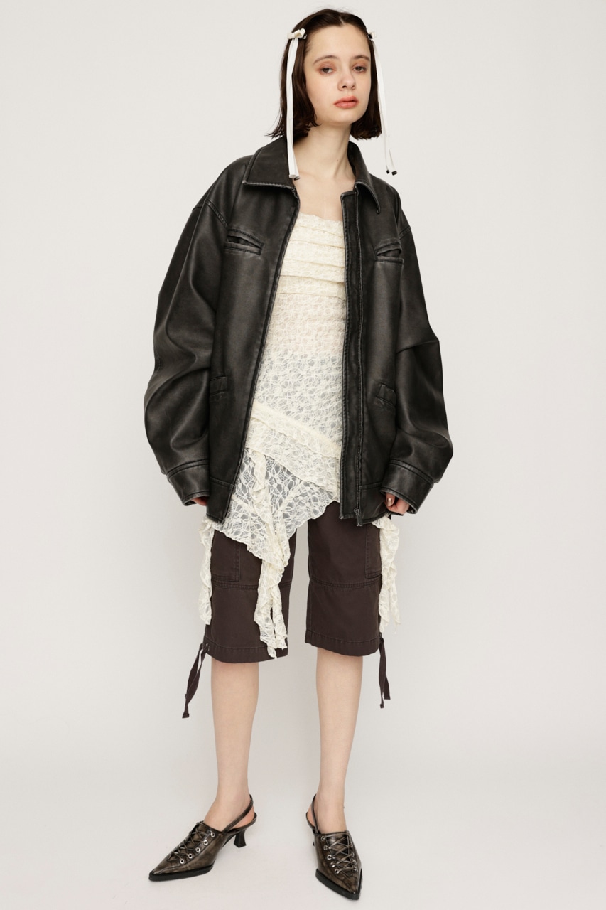 SLY | TUCKED LACE RUFFLE キャミソール (キャミソール ) |SHEL'TTER