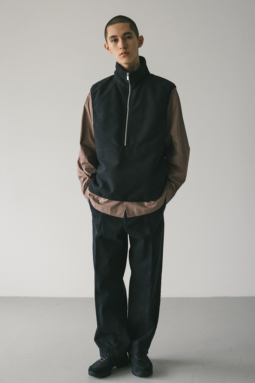 STYLEMIXER | ハーフジップパッファーベスト (ベスト ) |SHEL'TTER