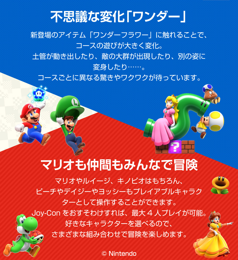 Switch ゲーム 3本セットスーパーマリオワンダー、パーティ、メーカー2