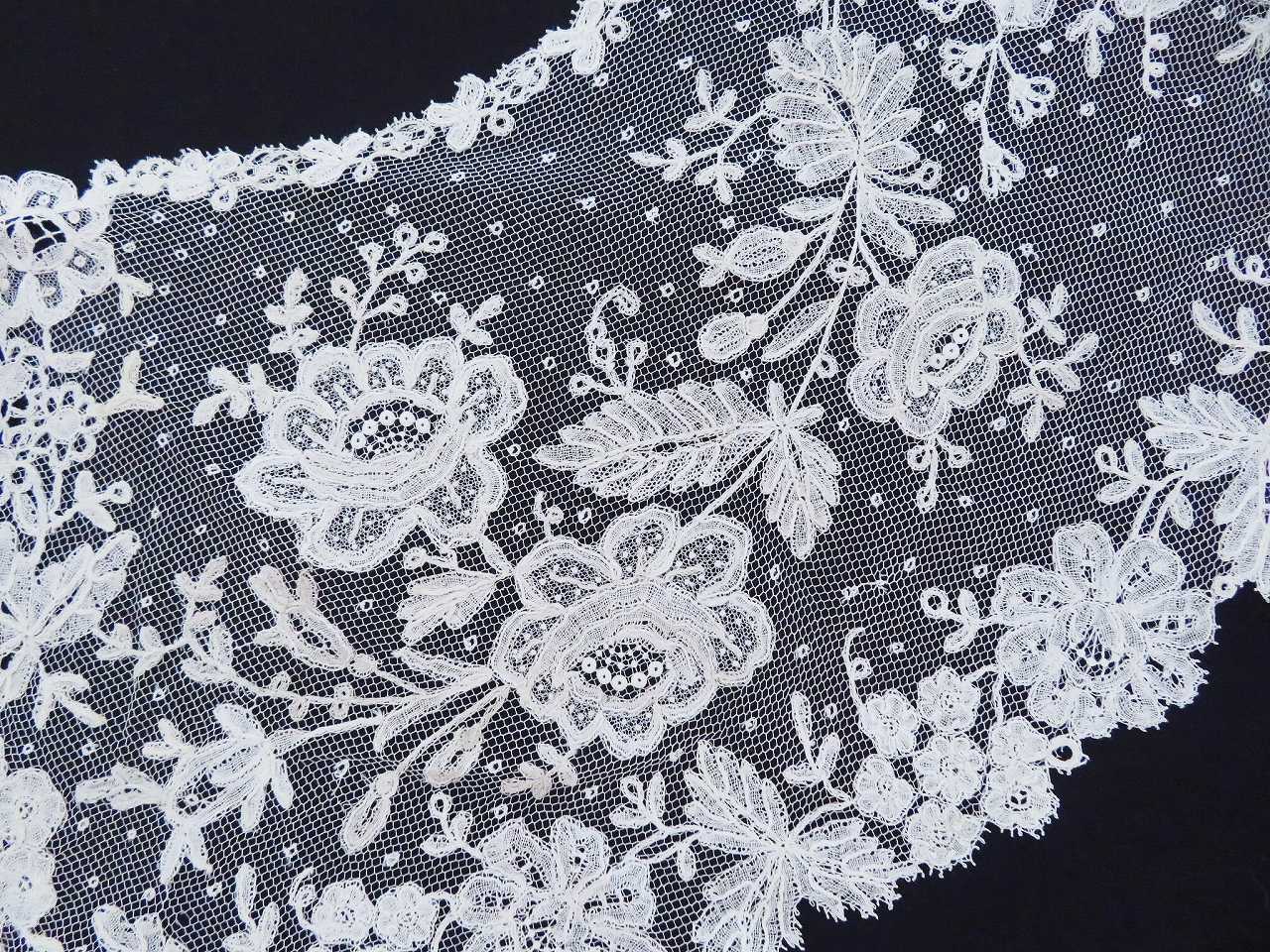 ブリュッセルレース カラー - 薔薇と天使のアンティーク