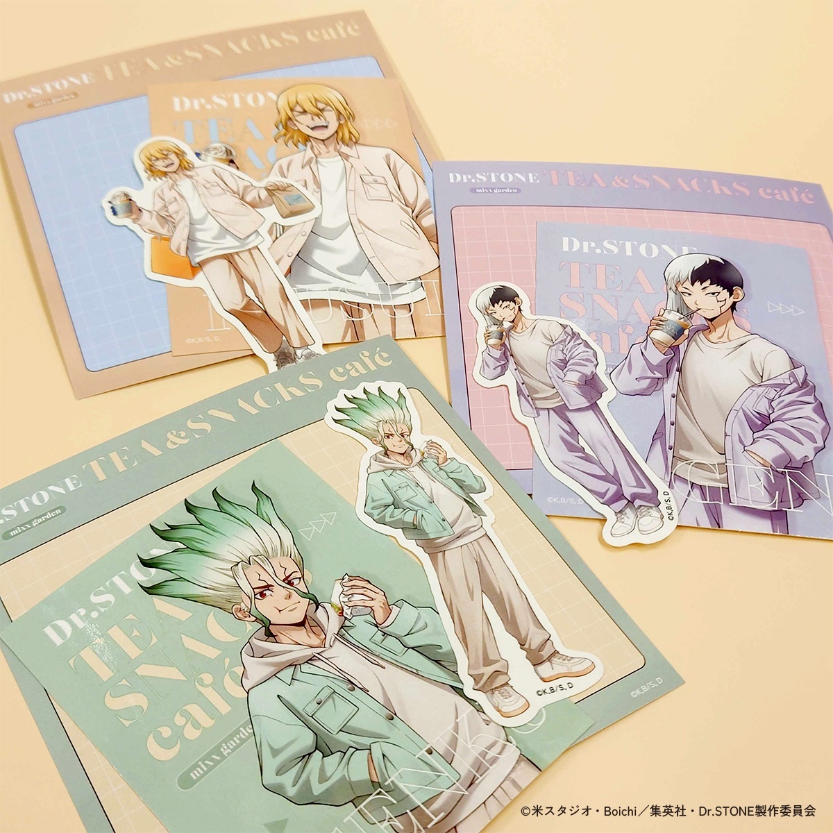 TVアニメ「Dr.STONE」×mixx garden 2025 等身ステッカーセット(石神千空)