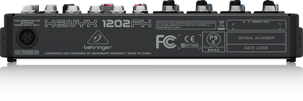 1202FX XENYX - 製品一覧 - ベリンガー公式ホームページ