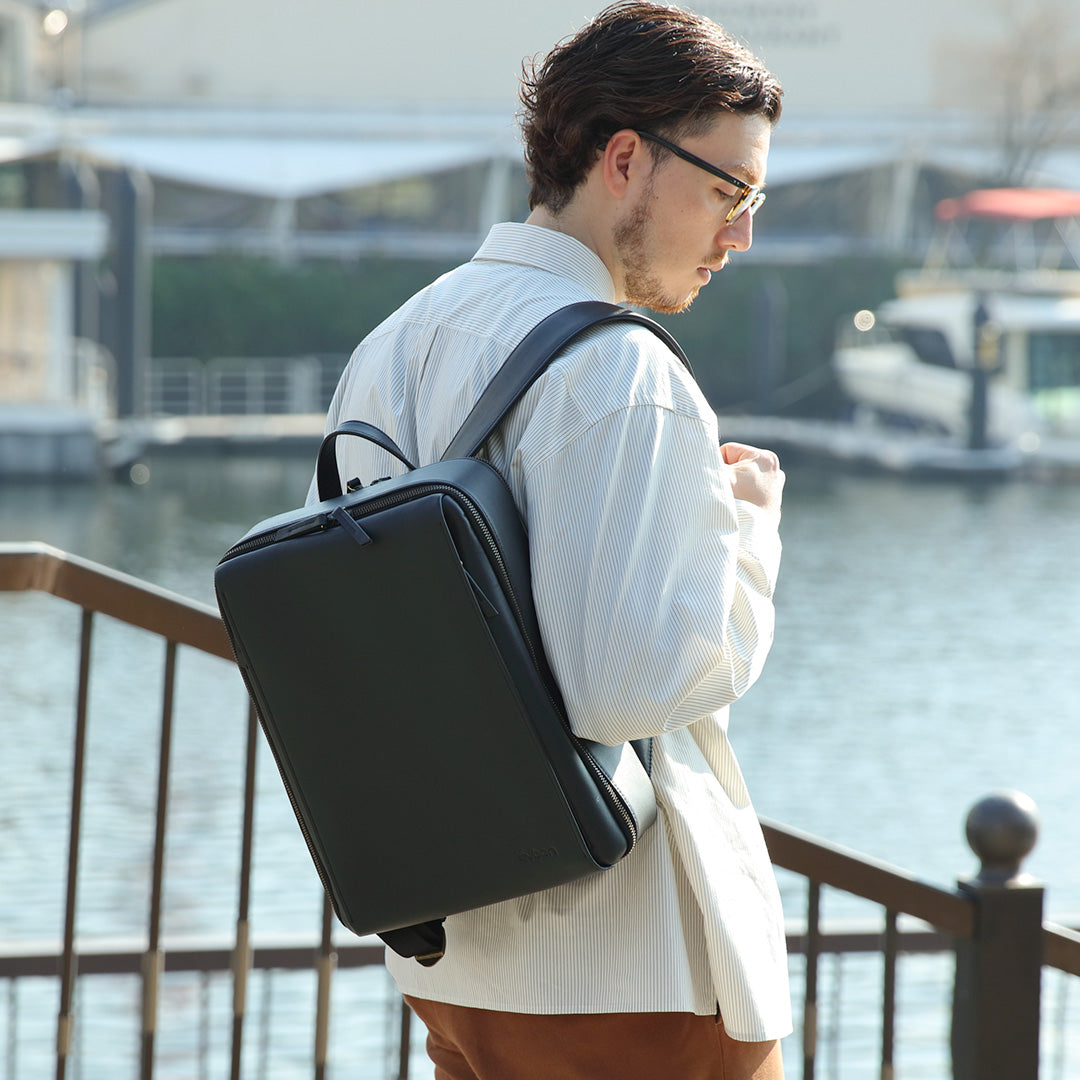 Evoon マルチビジネスリュックレザーMini・容量13L【3営業日以内に発送】