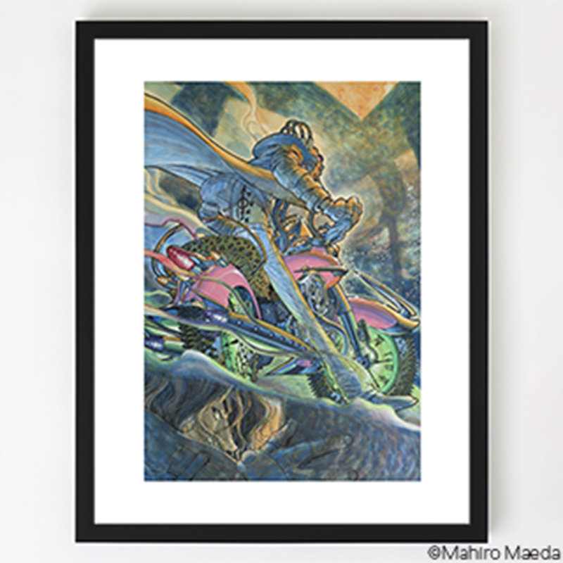 雑 前田真宏 雑画集』発売記念アート展】額装高精彩複製画B（ゴジラ対