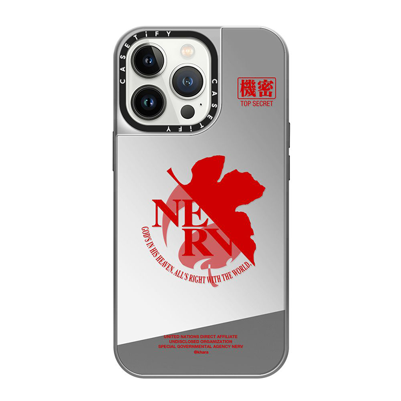 CASETiFYxEVA】NERV Logo MagSafe 対応ミラーケース（シルバー