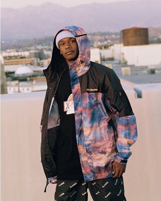 XLARGE×コロンビア「サンセット コレクション」“夕焼け空”デザインの