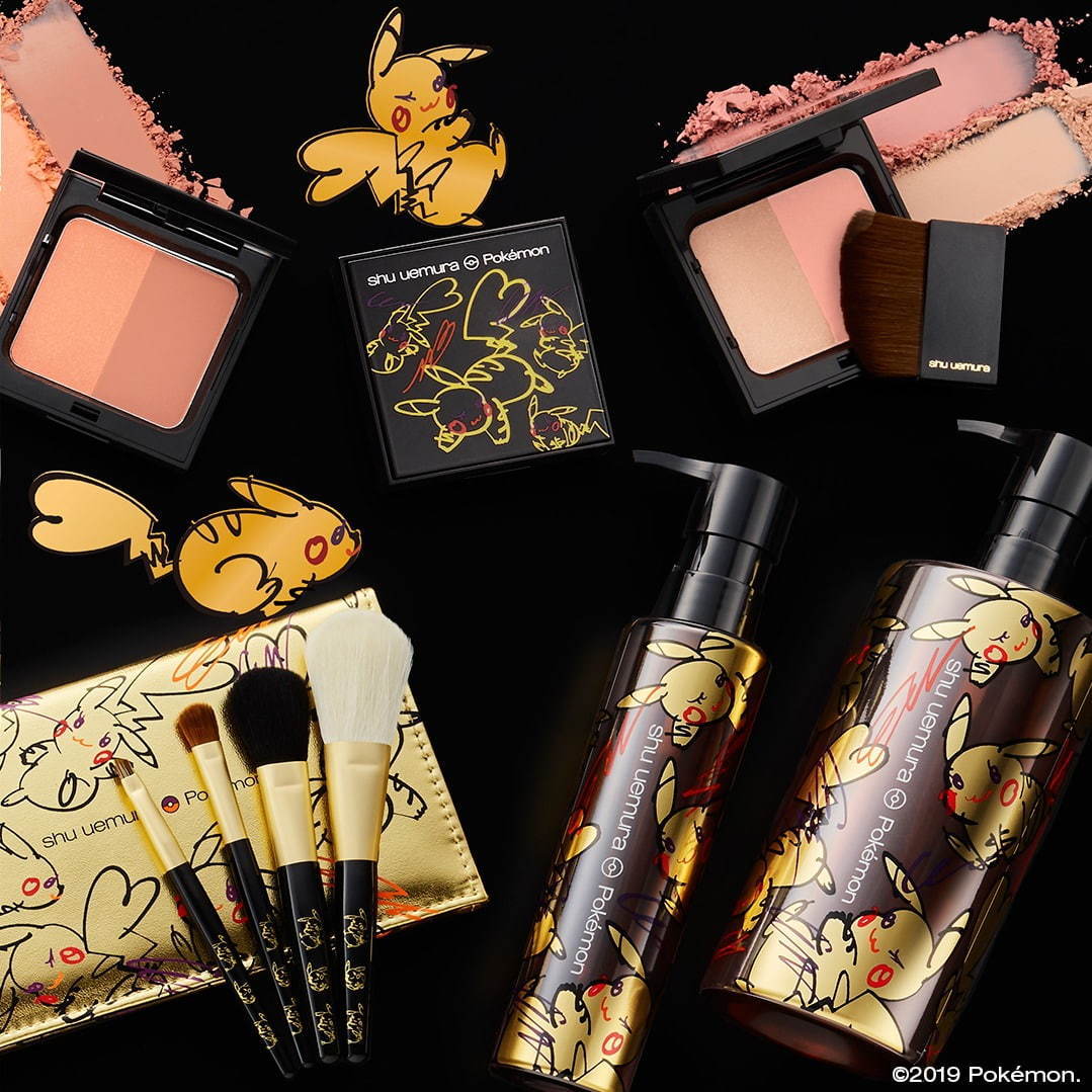 シュウ ウエムラ × ポケモン「ピカシュウ」クリスマスコスメ、注目