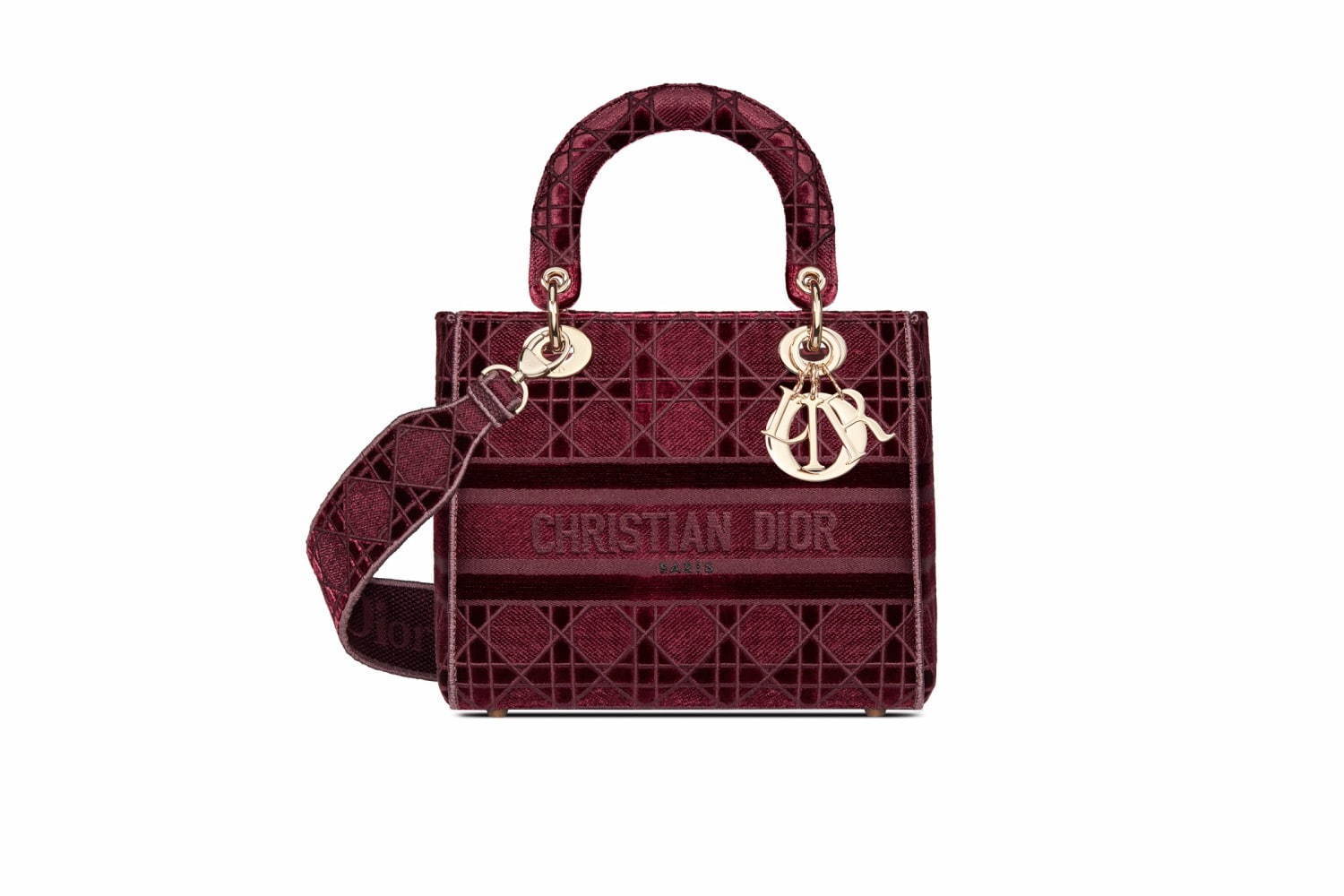 ディオールのバッグ「レディ ディーライト」ベルベット仕様の新作