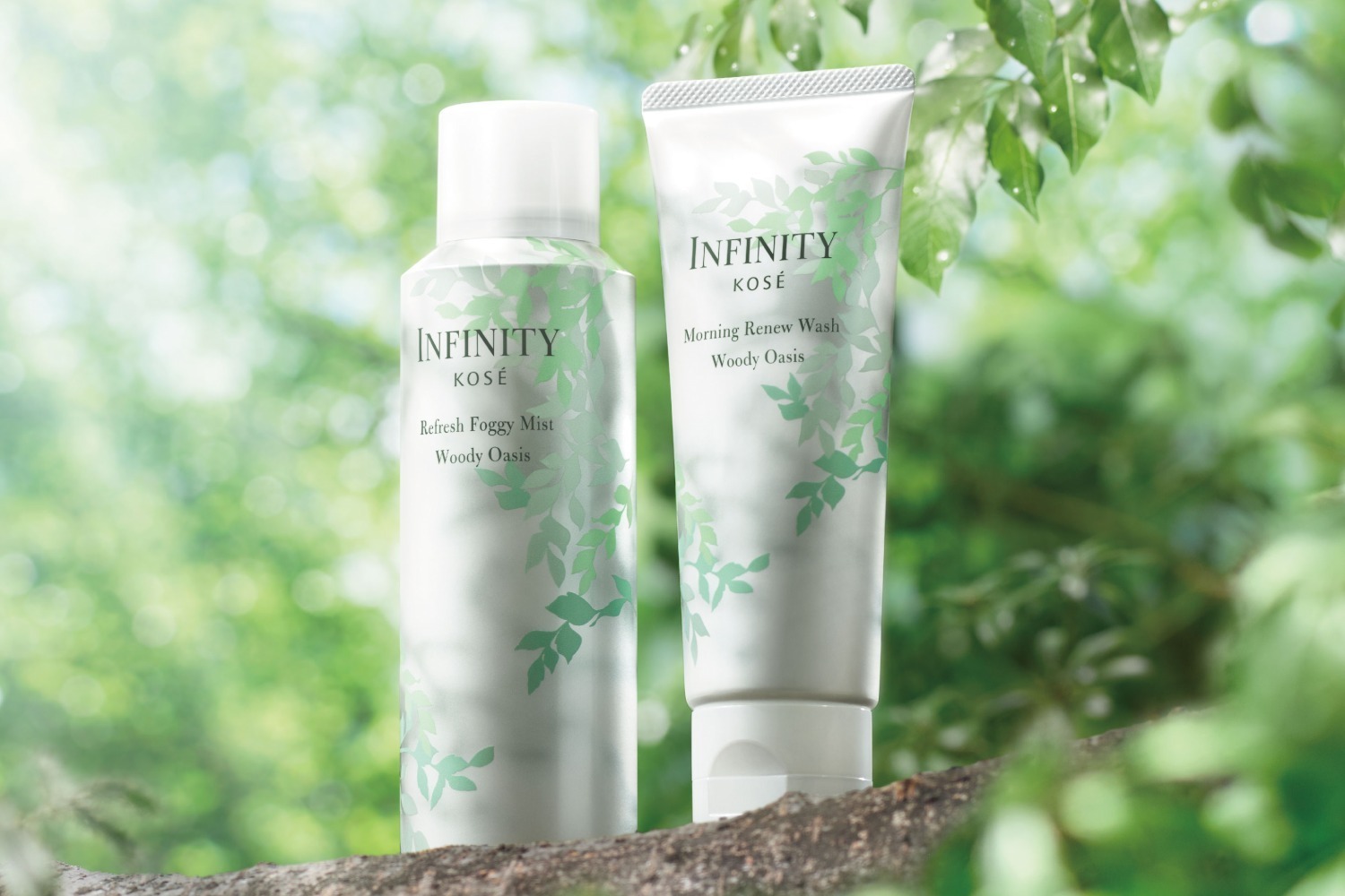 インフィニティ23年夏スキンケア、“アクアグリーン香る”朝用洗顔料