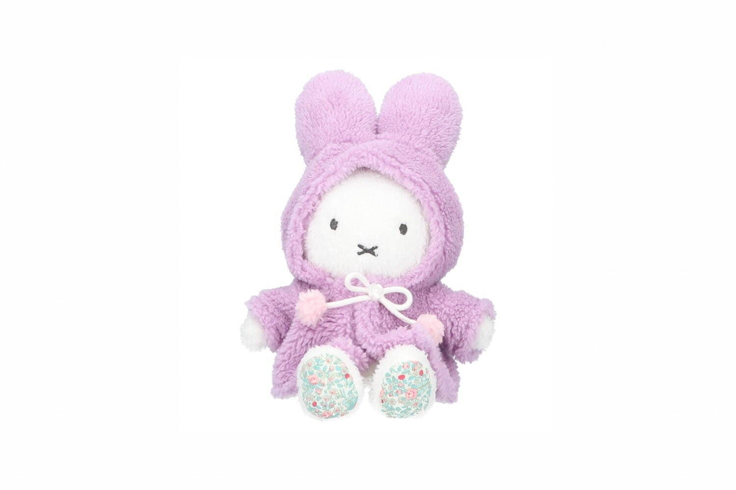 フラワーミッフィー“ふわもこ”冬グッズ、ポンポン付きケープの着せかえ