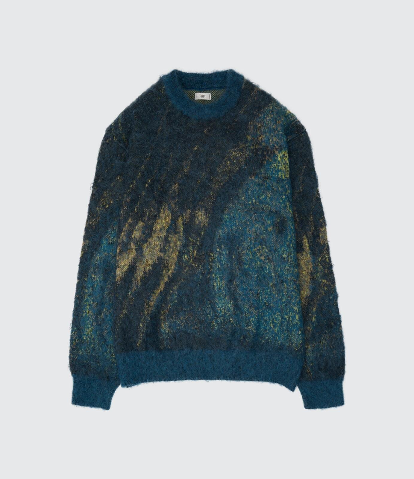 ヨークのクリスマスニット、マックス・エルンストのアート着想モヘア