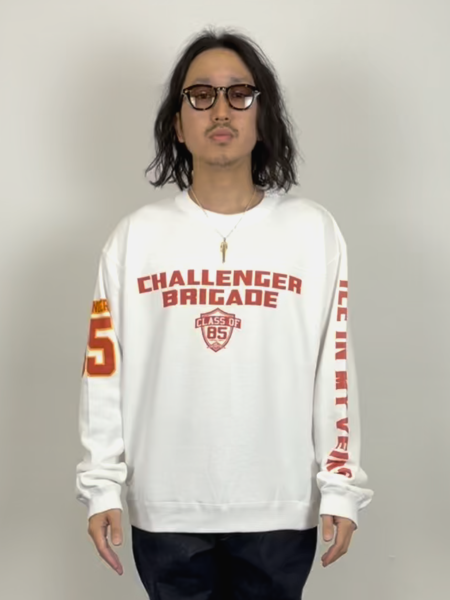 CHALLENGER / BRIGADE SWEAT -White-