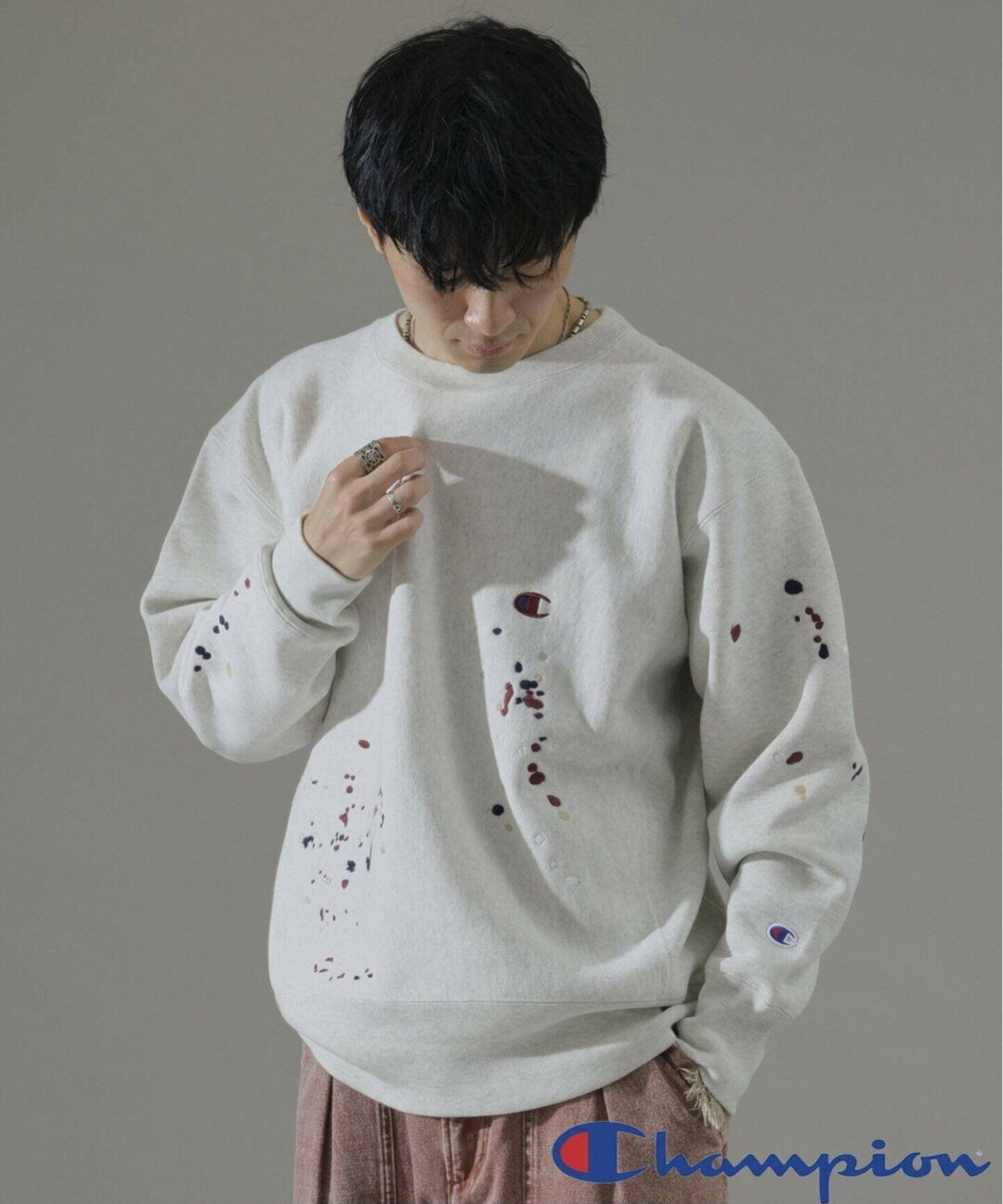 Champion × JOURNAL STANDARD relume 別注 R/W 刺繍スプラッシュ