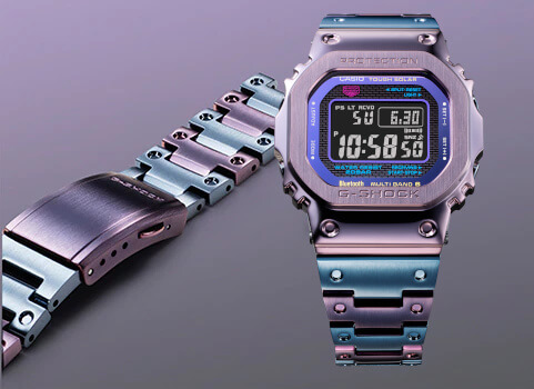 Purple-blue G-Shock GMW-B5000PB-6 evokes twilight in Tokyo - G