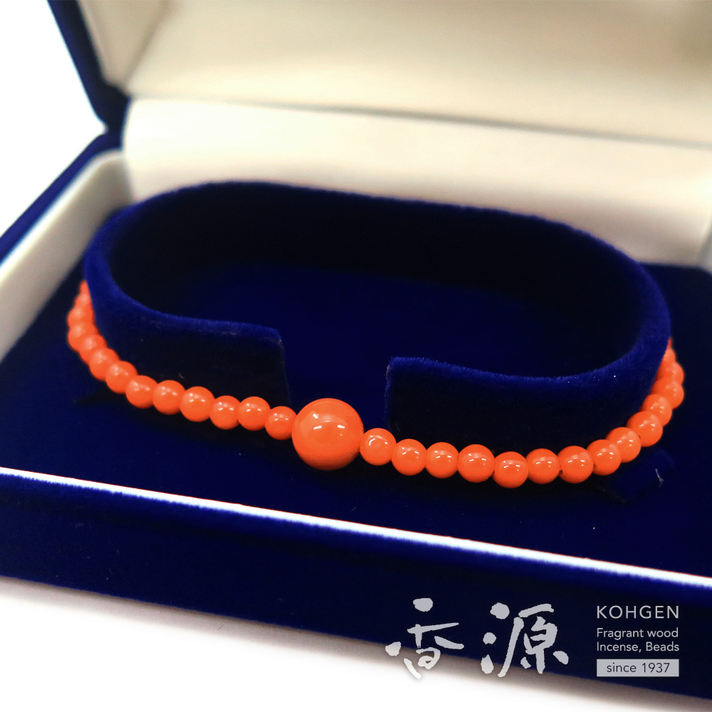 赤珊瑚 ブレスレット 共仕立 限定品No.4の通販 - お香専門店香源