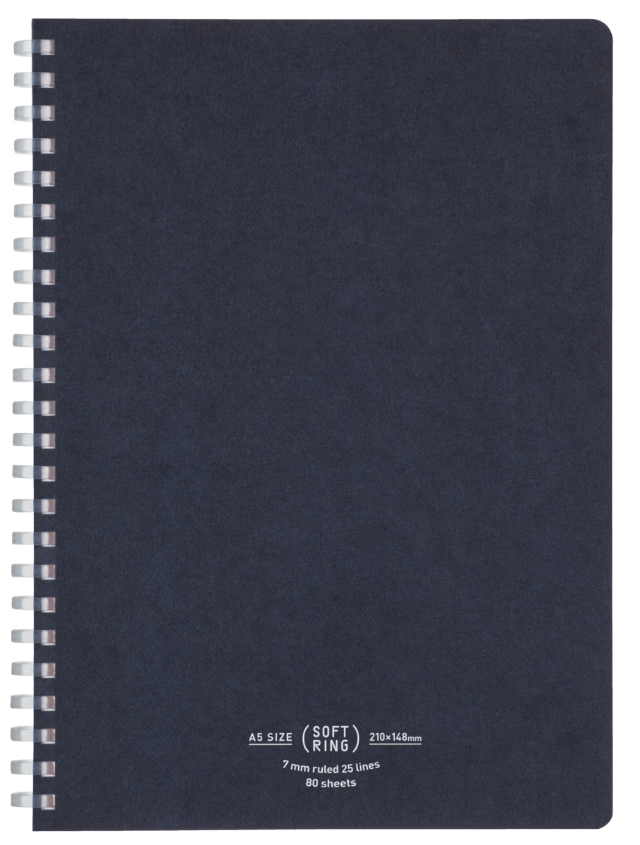 ソフトリングナチュラル ソフトリングノート A5 A罫・7mm 80枚