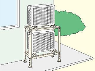 エアコン 室外機用キャッチャー 平地高置・二段置用 C－WG の通販