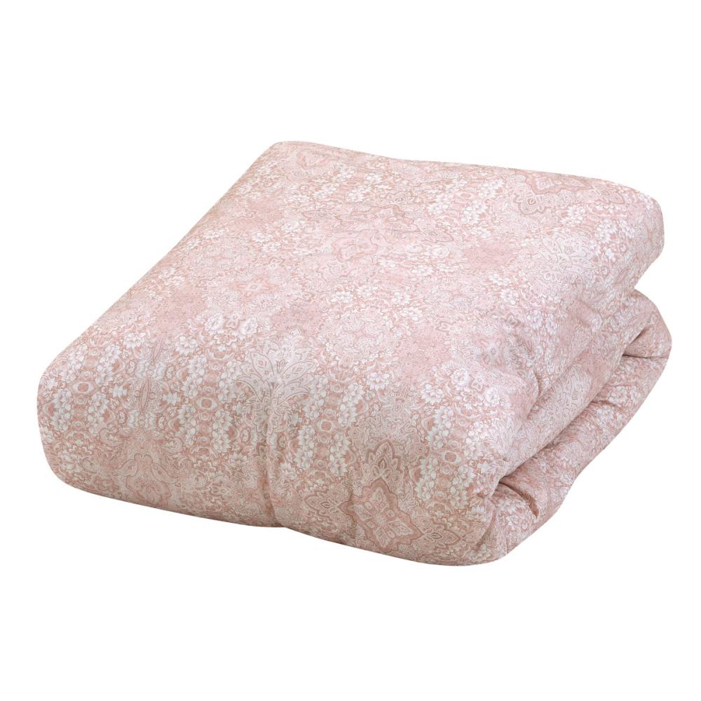 ハイブリッド羽毛掛布団 ホワイトダックダウン50％使用 ピンク