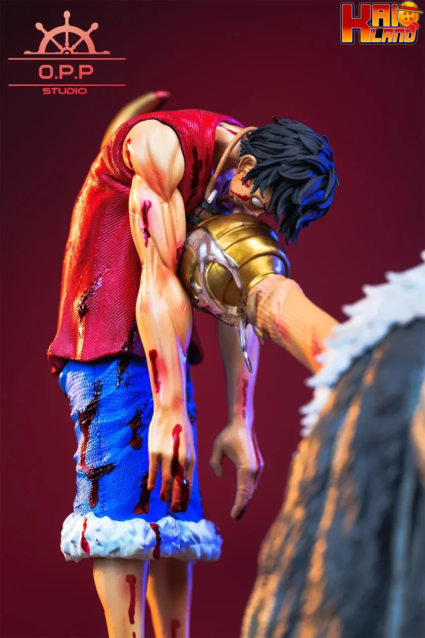 ワンピース OPP スタジオ ルフィ vs サー・クロコダイル 樹脂製