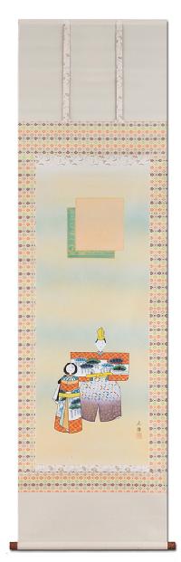 立雛 川島広陽 尺五立 肉筆！ 桃の節句 - 掛け軸（掛軸）販売通販なら