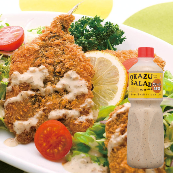 OKAZU SALAD Dressing クリーミーたまねぎ 1L｜ケンコーマヨネーズ