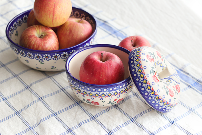 りんごポット・ポーリッシュポタリー(ポーランド食器)