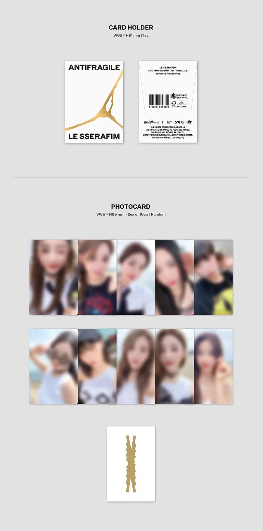 LE SSERAFIM - ANTIFRAGILE (WEVERSE ALBUMS VER.) – KeaPOP