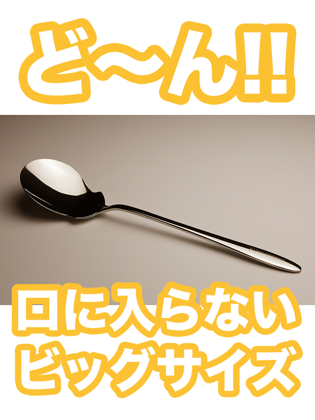 結婚式のファーストバイトに使う名前入りの大型スプーン【ロイヤル