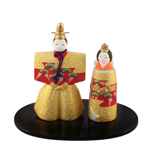 御所立雛（赤）・雛人形 / 京都の人形・こけし・和雑貨通販│木村桜士堂