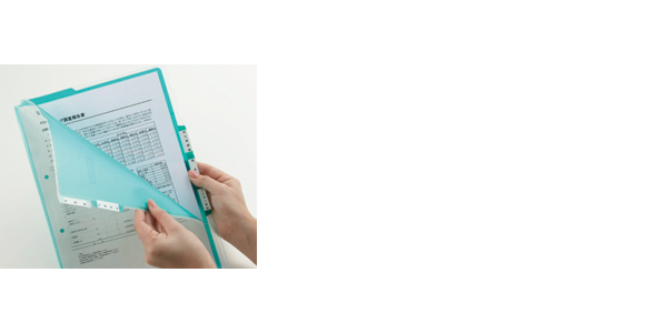 スーパーハードホルダー5山インデックス透明(マチ付) 766T | スーパー