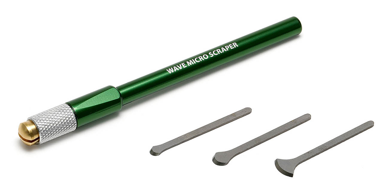 HGマイクロスクレーパーセット【スクレーパー3種＋グリップ（緑