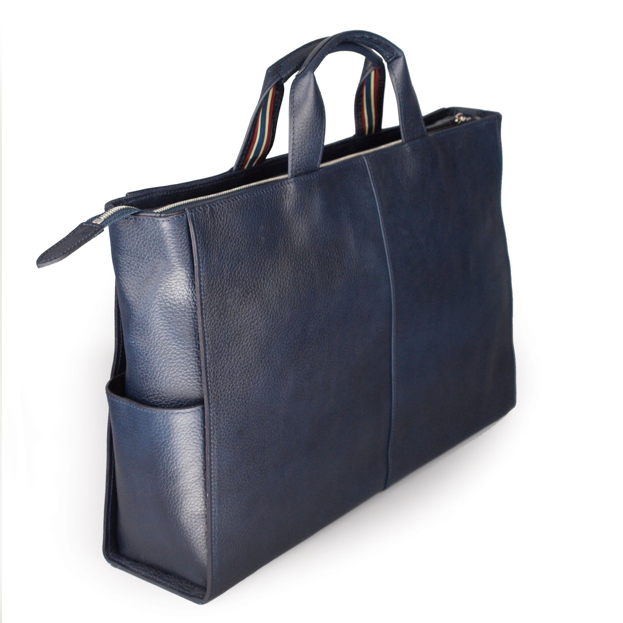 豊岡製／日本製／国産／牛革／A4対応／ヨコ型／ブラック／黒色／天