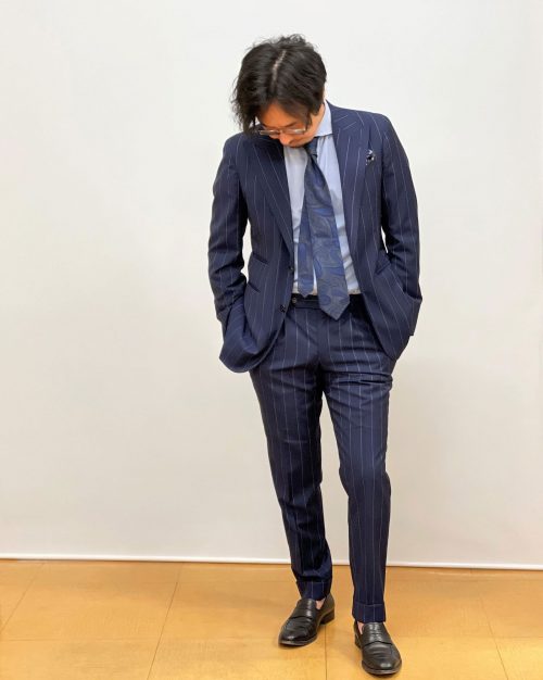 ストライプスーツ | オーダースーツは完全国内縫製のHANABISHI(ハナビシ)