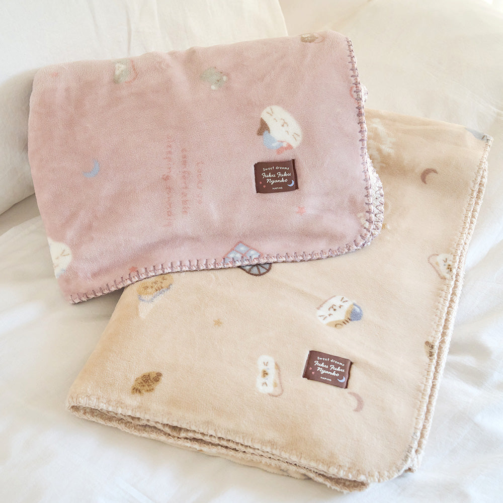 ふくふくにゃんこ フランネルブランケットL – HAPiNS online shop