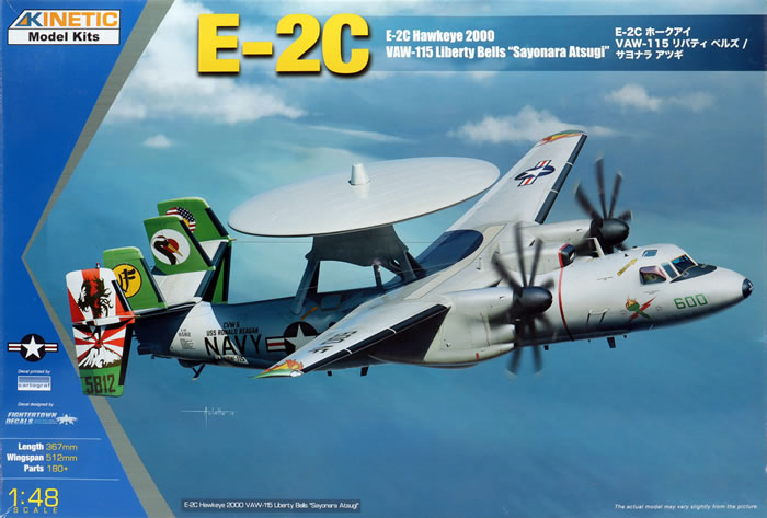 Kinetic Model Kits Item No. K48066 - US Navy E-2C Hawkeye 2000 VAW