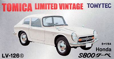 トミカリミテッド ヴィンテージ ホンダ S800 クーペ (白) トミーテック