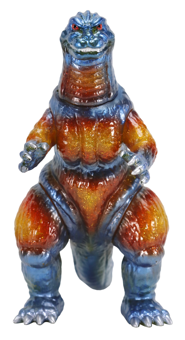 ラメを贅沢に使用して灼熱を表現！「バーニングゴジラ」数量限定ソフビ