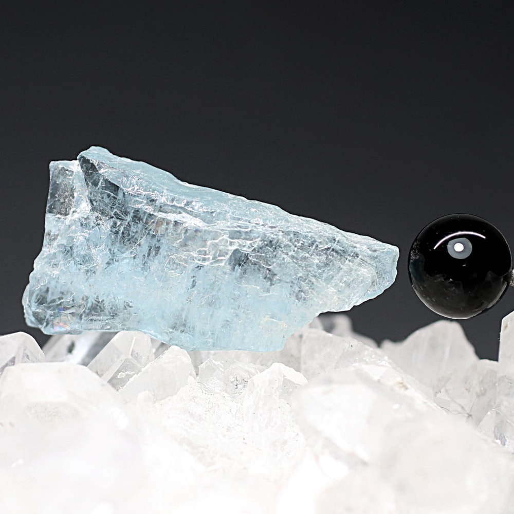 ブラジル産]天然アクアマリン結晶/未加工原石（非加熱無着色・9.3g