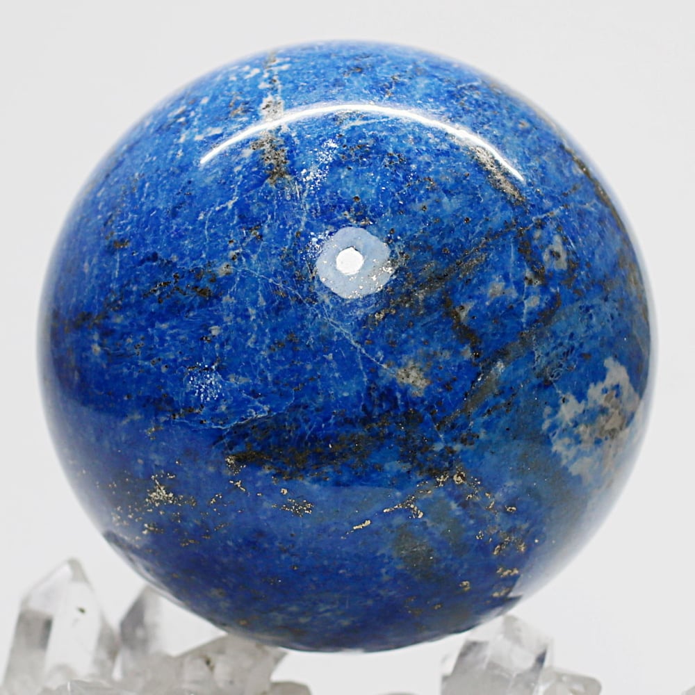 高品質]アフガニスタン産ラピスラズリ丸玉/スフィア（球体直径約7.7cm