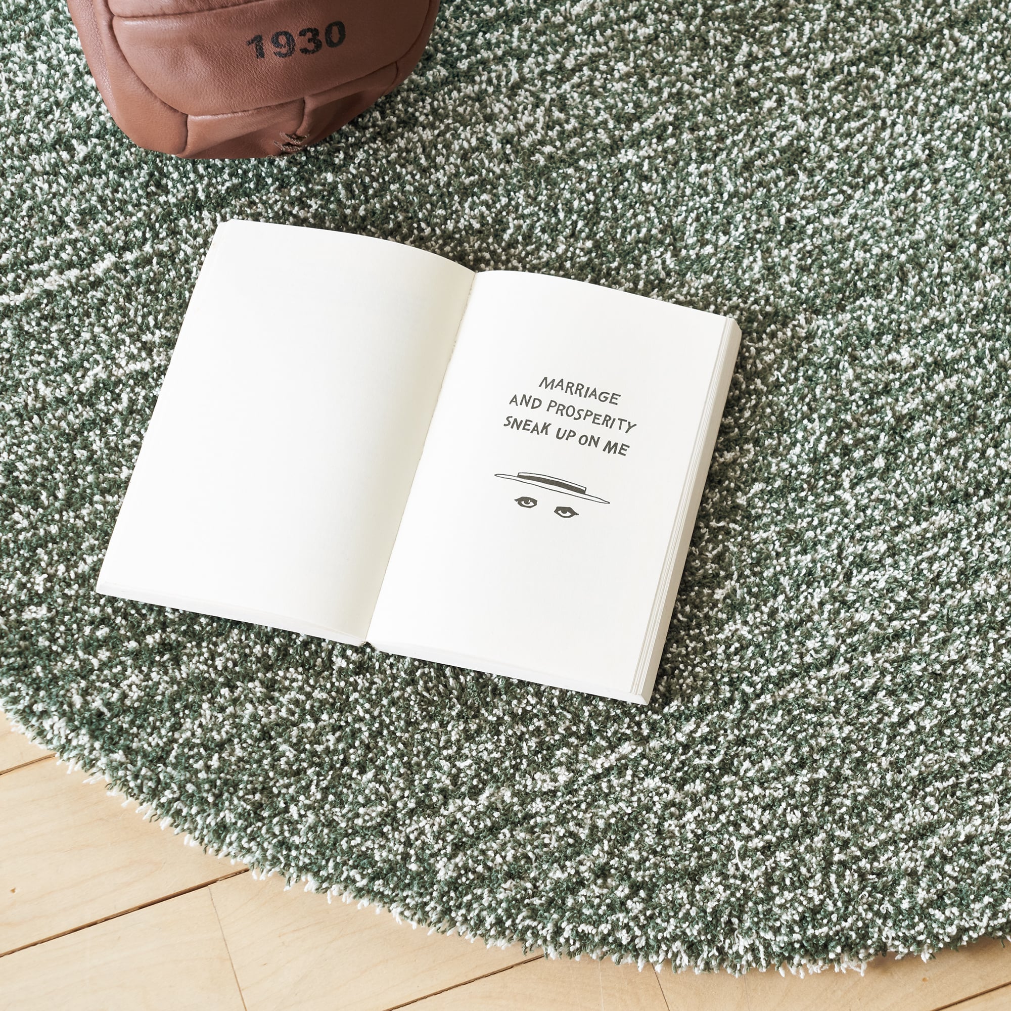 ラグ Fioriウールツイスト15 円形120cm グリーン｜ラグ一覧｜IDEE SHOP