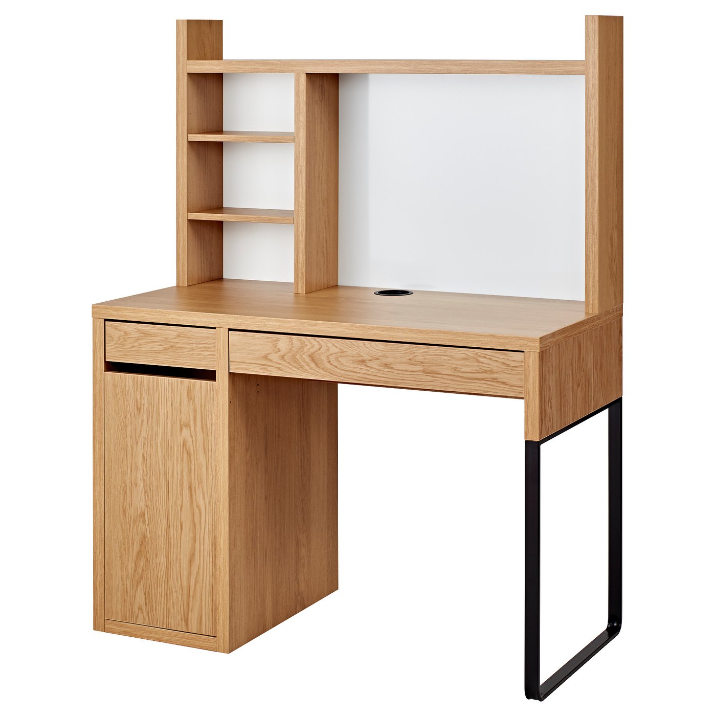 MICKE ミッケ ワークステーション, オーク調, 105x50 cm - IKEA