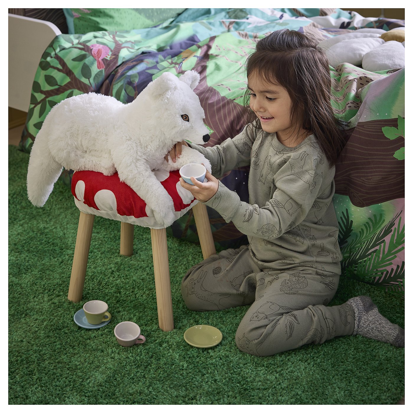 SKOGSDUVA スコグスデューヴァ ぬいぐるみ, ホッキョクギツネ/ホワイト