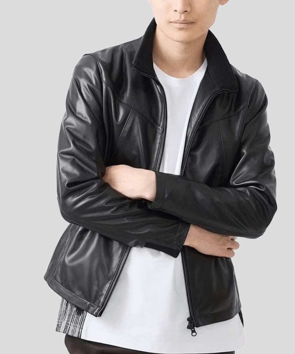 再入荷！】ラムレザー スタンドブルゾン(その他のコート・ブルゾン