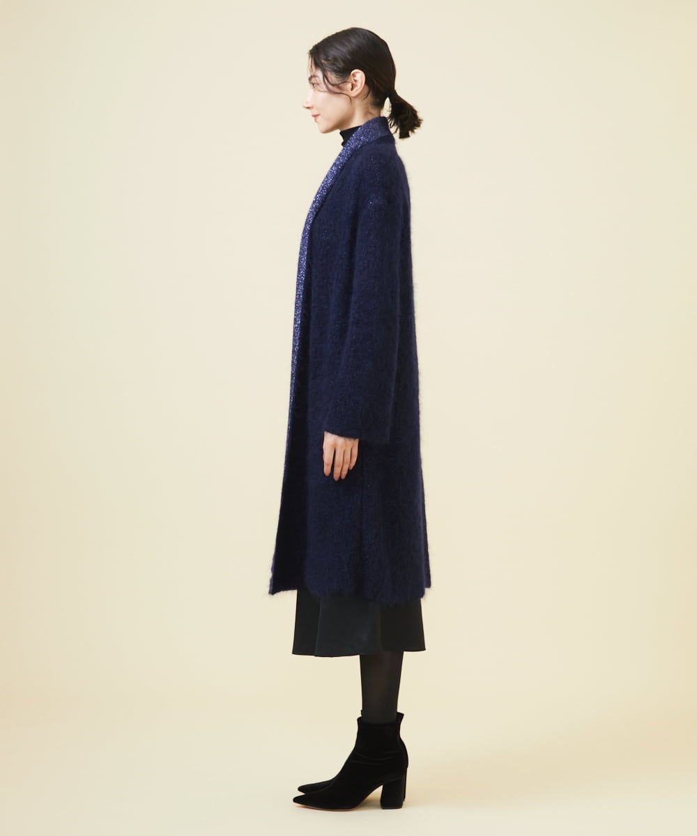 WINTER BLUE】モヘヤラメロングカーディガン(カーディガン) | Sybilla