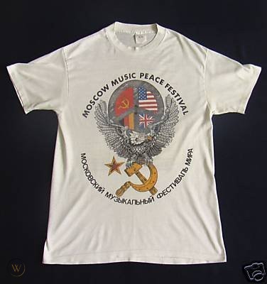 2) A Moscow Music Peace Festival T-shirt. - Izba Arts