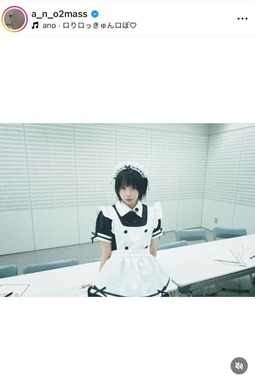 あのちゃん、破壊力ヤバい王道メイド服＆ミニスカでかわいいがダダ