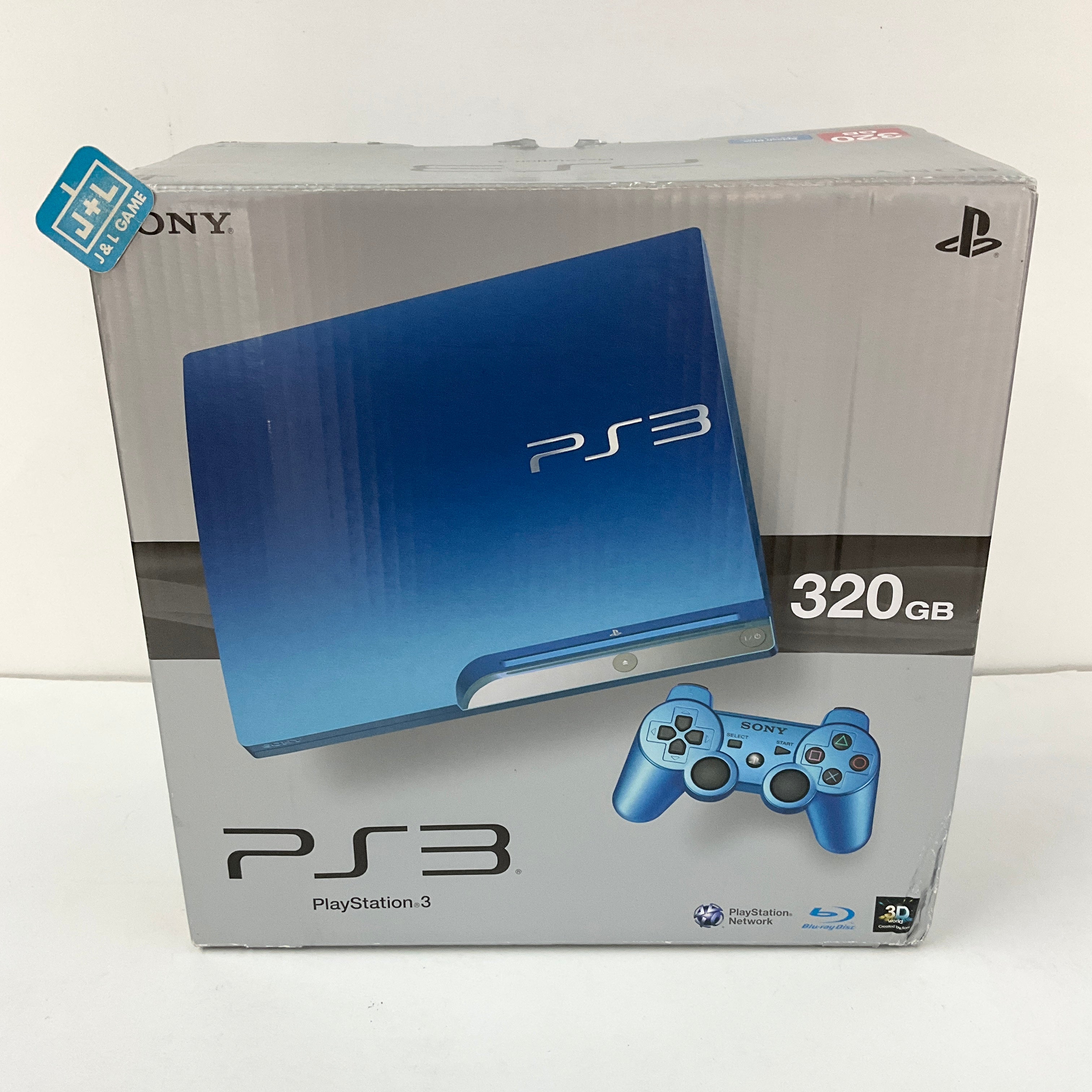 Sony PlayStation 3 Slim Console 320 GB (Splash Blue) - (PS3